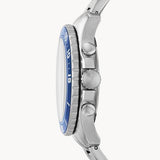 Buy Shop Fossil FB-03 Chronograph Black Dial Silver Steel Strap Watch for Men - FS5767 USA Online