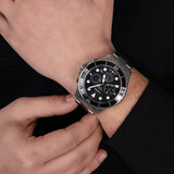 Buy Shop Fossil FB-03 Chronograph Black Dial Silver Steel Strap Watch for Men - FS5725 USA Online