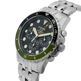 Buy Shop Fossil FB-03 Chronograph Green Dial Silver Steel Strap Watch for Men - FS5726 USA Online