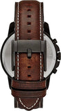 Buy Shop Fossil Grant Chronograph Brown Dial Brown Leather Strap Watch for Men - FS5088 USA Online