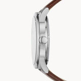 Buy Shop Fossil Flynn Automatic Black Dial Brown Leather Strap Watch for Men - BQ2270 USA Online