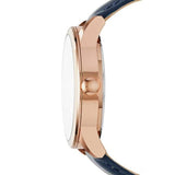 Buy Shop Fossil Flynn Mechanical Blue Dial Blue Leather Strap Watch for Men - BQ2219 USA Online