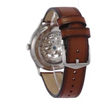 Buy Shop Fossil Forrester Automatic Skeleton Grey Dial Brown Leather Strap Watch for Men - ME3178 USA Online