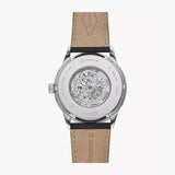 Buy Shop Fossil Forrester Automatic Skeleton Grey Dial Brown Leather Strap Watch for Men - ME3178 USA Online