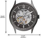 Buy Shop Fossil Forrester Automatic Skeleton Grey Dial Brown Leather Strap Watch for Men - ME3178 USA Online