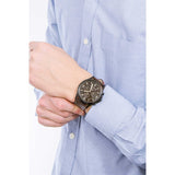 Buy Shop Fossil Forrester Chronograph Black Dial Brown Leather Strap Watch for Men - FS5608 USA Online