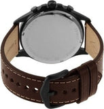 Buy Shop Fossil Forrester Chronograph Black Dial Brown Leather Strap Watch for Men - FS5608 USA Online