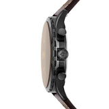 Buy Shop Fossil Forrester Chronograph Black Dial Brown Leather Strap Watch for Men - FS5608 USA Online