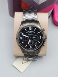 Buy Shop Fossil Forrester Chronograph Black Dial Grey Steel Strap Watch for Men - FS5606 USA Online