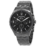 Buy Shop Fossil Forrester Chronograph Black Dial Grey Steel Strap Watch for Men - FS5606 USA Online