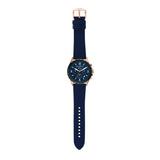 Buy Shop Fossil Forrester Chronograph Blue Dial Blue Leather Strap Watch for Men - FS5814 USA Online
