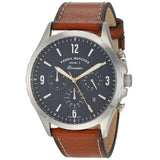Buy Shop Fossil Forrester Chronograph Blue Dial Brown Leather Strap Watch for Men - S5607 USA Online