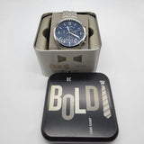 Buy Shop Fossil Forrester Chronograph Blue Dial Silver Steel Strap Watch for Men - FS5605 USA Online