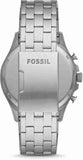 Buy Shop Fossil Forrester Chronograph Blue Dial Silver Steel Strap Watch for Men - FS5605 USA Online