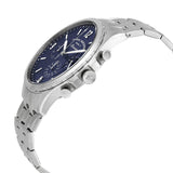 Buy Shop Fossil Forrester Chronograph Blue Dial Silver Steel Strap Watch for Men - FS5605 USA Online