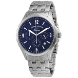 Buy Shop Fossil Forrester Chronograph Blue Dial Silver Steel Strap Watch for Men - FS5605 USA Online