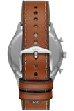 Buy Shop Fossil Forrester Chronograph Grey Dial Brown Leather Strap Watch for Men - FS5815 USA Online
