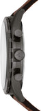 Buy Shop Fossil Forrester Chronograph Grey Dial Brown Leather Strap Watch for Men - FS5815 USA Online