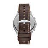 Buy Shop Fossil Forrester Chronograph White Dial Brown Leather Strap Watch for Men - FS5696 USA Online