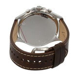 Buy Shop Fossil Forrester Chronograph White Dial Brown Leather Strap Watch for Men - FS5696 USA Online