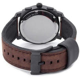 Buy Shop Fossil Forrester Chronograph White Dial Brown Leather Strap Watch for Men - FS5696 USA Online