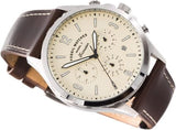 Buy Shop Fossil Forrester Chronograph White Dial Brown Leather Strap Watch for Men - FS5696 USA Online