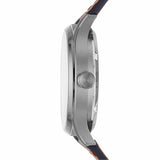 Buy Shop Fossil Forrester Luggage Automatic Skeleton Blue Dial Brown Leather Strap Watch for Men - ME3179 USA Online