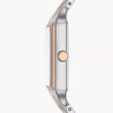 Buy Shop Fossil Raquel Three Hand White Dial Two Tone Steel Strap Watch For Women - ES5222 USA Online