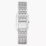 Fossil Raquel Three Hand Date White Dial Silver Steel Strap Watch for Women - ES5221