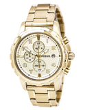 Buy Shop Fossil Dean Chronograph Champagne Dial Gold Steel Strap Watch for Men - FS4867 USA Online