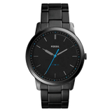 Buy Shop Fossil The Minimalist Black Dial Black Steel Strap Watch for Men - FS5308 USA Online