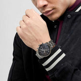 Buy Shop Fossil Townsman Chronograph Black Dial Silver Steel Strap Watch for Men - FS5349 USA Online