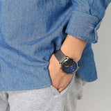 Buy Shop Fossil Neutra Chronograph Blue Dial Silver Mesh Bracelet Watch for Men - FS5383 USA Online