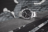 Buy Shop Fossil Goodwin Chronograph Black Dial Silver Steel Strap Watch for Men - FS5412 USA Online