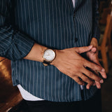 Buy Shop Fossil Goodwin Chronograph White Dial Brown Leather Strap Watch for Men - FS5415 USA Online