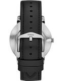 Buy Shop Fossil The Minimalist Carbon Series Black Dial Black Leather Strap Watch for Men - FS5497 USA Online