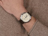Buy Shop Fossil Forrester Chronograph White Dial Brown Leather Strap Watch for Men - FS5696 USA Online