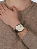 Buy Shop Fossil Forrester Chronograph White Dial Brown Leather Strap Watch for Men - FS5696 USA Online