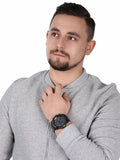 Buy Shop Fossil Bronson Chronograph Black Dial Black Steel Strap Watch for Men - FS5712 USA Online