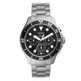 Buy Shop Fossil FB-03 Chronograph Black Dial Silver Steel Strap Watch for Men - FS5725 USA Online
