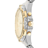 Buy Shop Fossil Garrett Analog Black Dial Two Tone Steel Strap Watch for Men - FS5771 USA Online