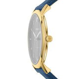 Buy Shop Fossil The Minimalist 3H Analog Blue Dial Blue Leather Strap Watch for Men - FS5789 USA Online