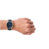 Buy Shop Fossil Neutra Chronograph Blue Dial Blue Leather Strap Watch for Men - FS5790 USA Online