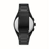 Buy Shop Fossil Everett Chronograph Black Dial Black Steel Strap Watch for Men - FS5797 USA Online