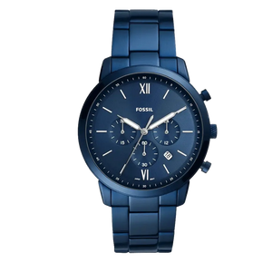 Buy Shop Fossil Neutra Chronograph Blue Dial Blue Steel Strap Watch for Men - FS5826 USA Online