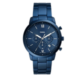 Buy Shop Fossil Neutra Chronograph Blue Dial Blue Steel Strap Watch for Men - FS5826 USA Online