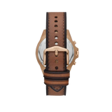 Buy Shop Fossil Garrett Chronograph Brown Dial Brown Leather Strap Watch for Men - FS5867 USA Online