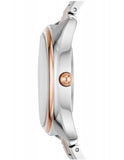 Buy Shop Fossil Townsman Automatic Skeleton White Dial Two Tone Steel Strap Watch for Men - ME3075 USA Online