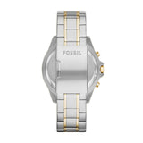 Buy Shop Fossil Garrett Analog Black Dial Two Tone Steel Strap Watch for Men - FS5771 USA Online