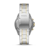 Buy Shop Fossil Garrett Analog Black Dial Two Tone Steel Strap Watch for Men - FS5771 USA Online